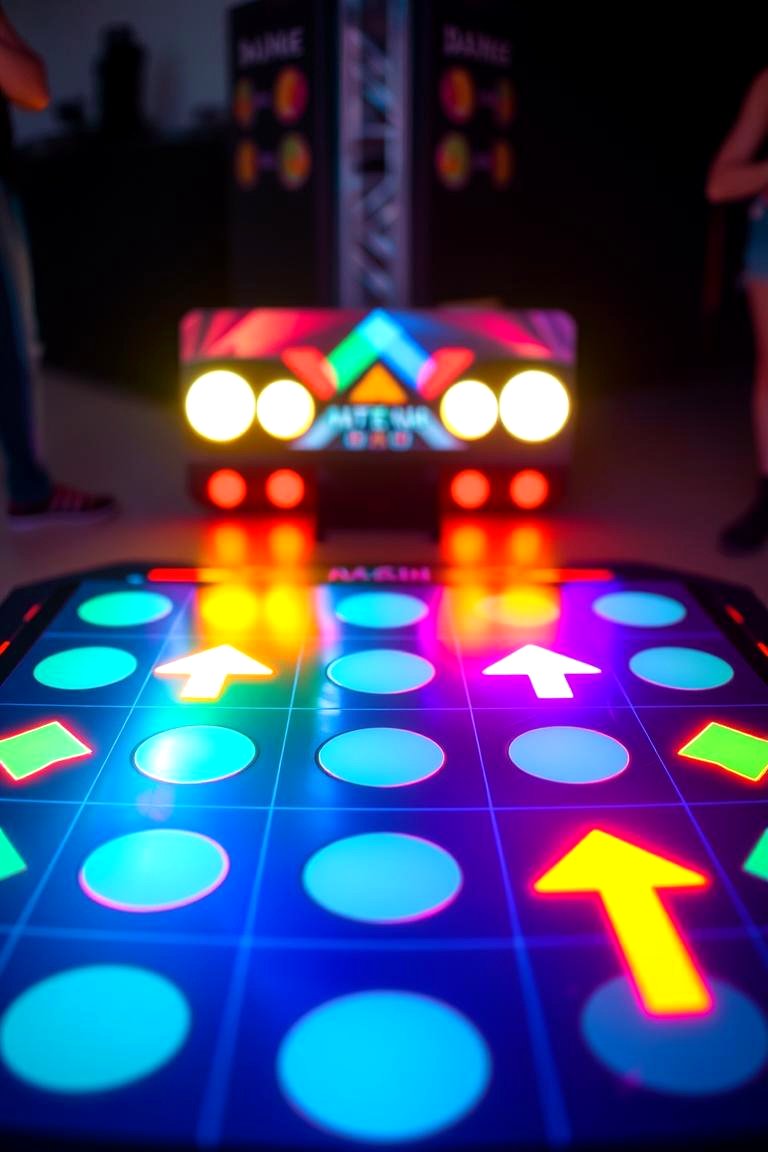 Interactive Dance Pad Setup - 24 Arcade Room Ideas