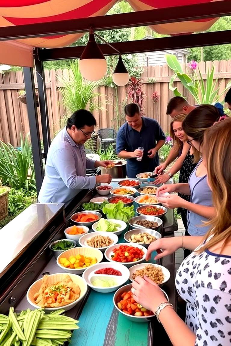 Interactive Food Station Fun - 24 Garden Party Ideas