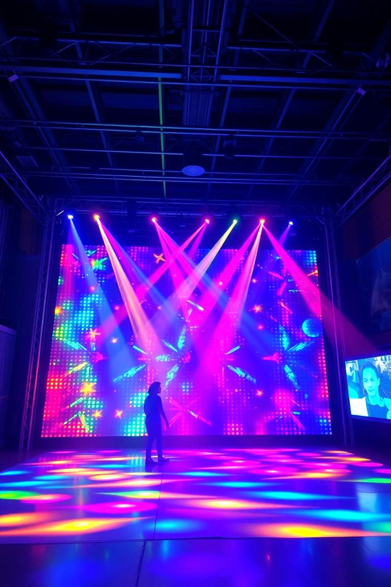 Interactive Light Show Magic - 24 Birthday Decoration Ideas