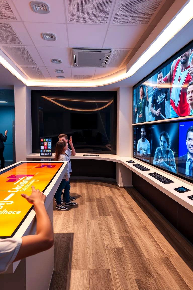 Interactive Media Center - 24 Media Room Ideas