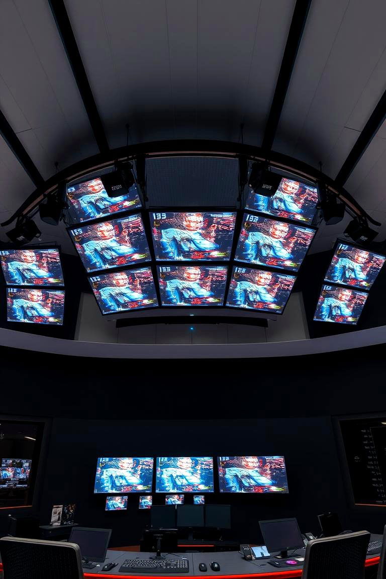 Interactive Media Hub - 24 Black Gaming Room Ideas