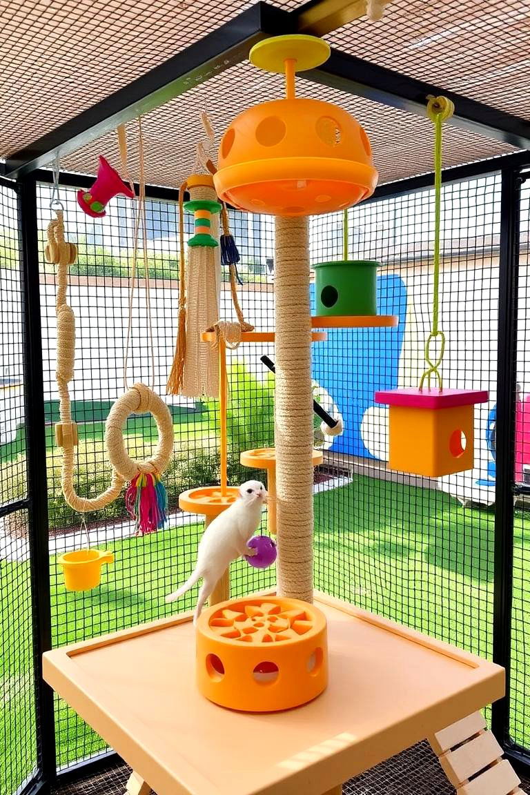 Interactive Play Catio - 24 Outdoor Catio Ideas