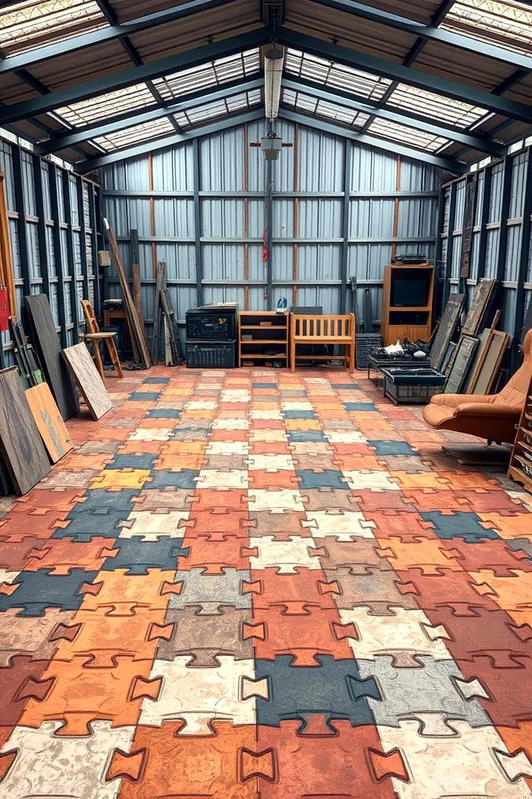 Interlocking Floor Tiles - 24 Shed Floor Ideas