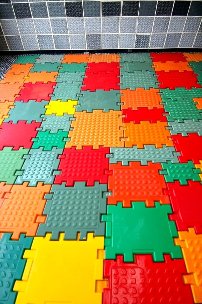 Interlocking Garage Tiles Versatility - 24 Garage Flooring Ideas