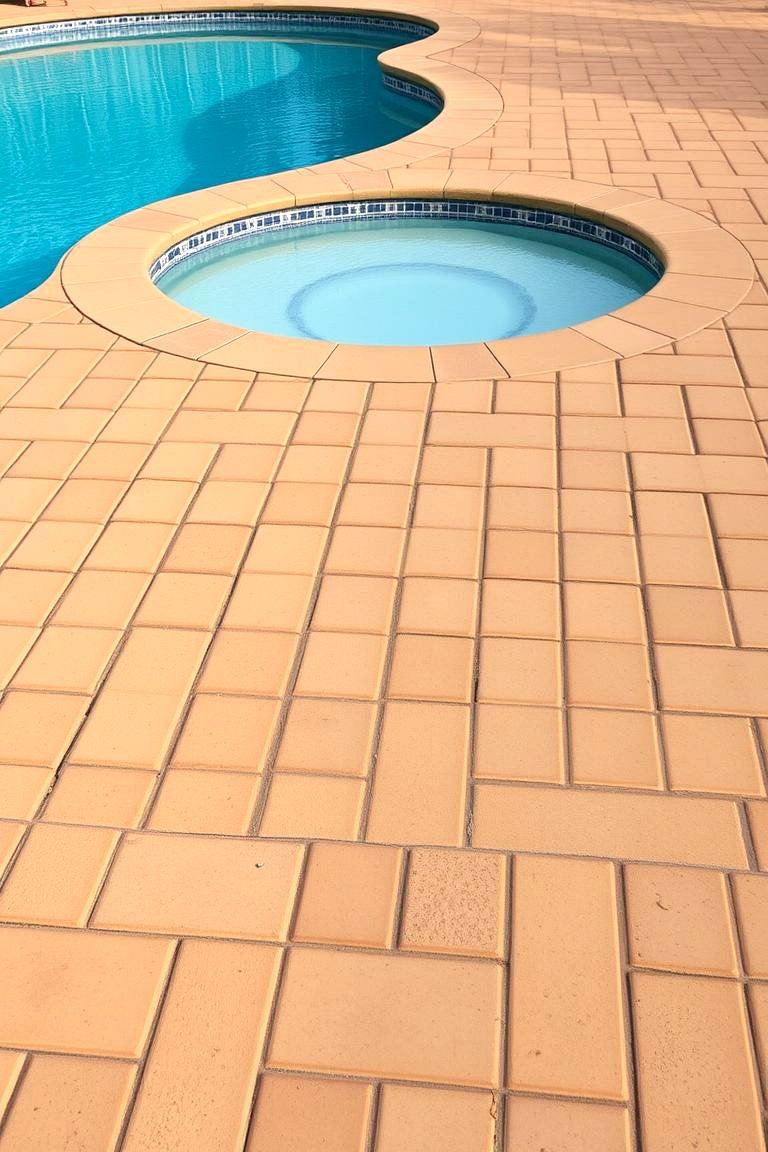 Interlocking Pavers for Stability - 24 Pavers Around Pool Ideas