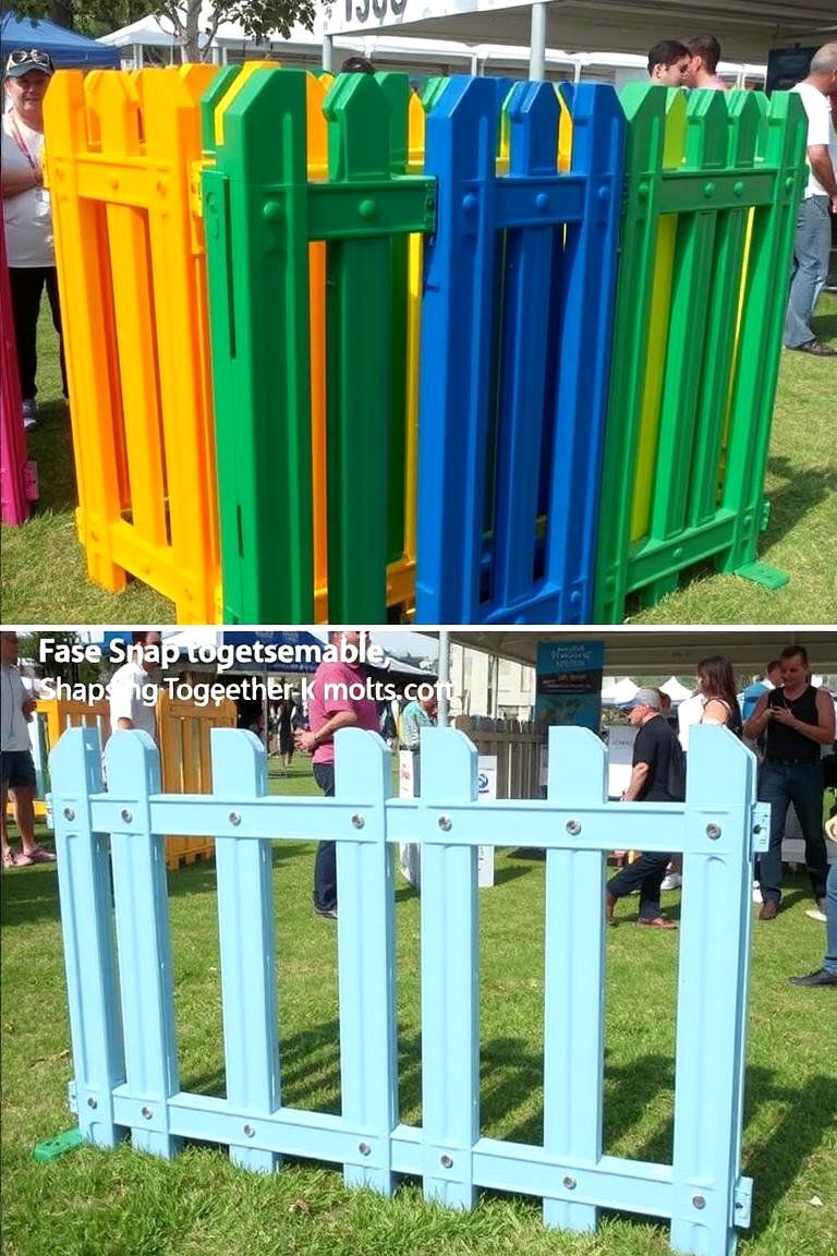Interlocking Plastic Fencing - 24 Temporary Fence Ideas