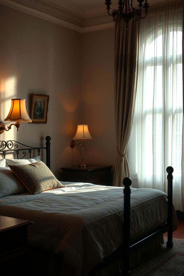 Intimate Lighting and Shadow Play - 24 Victorian Bedroom Ideas
