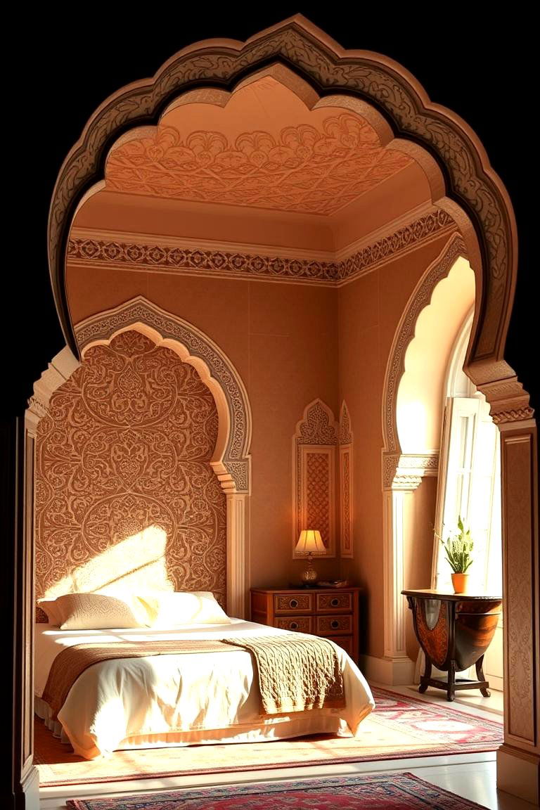Intricate Arched Doorways - 24 Moroccan Themed Bedroom Ideas