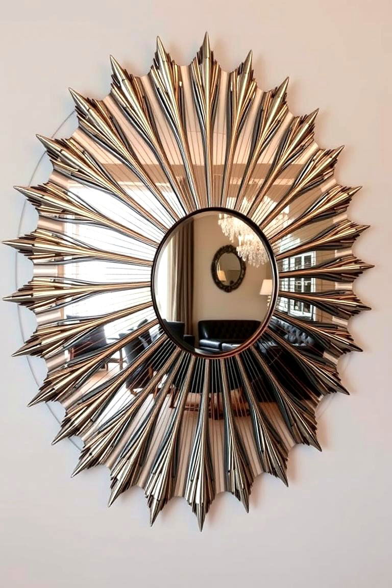 Intricate Art Deco Wall Mirrors - 24 Art Deco Dining Room Ideas