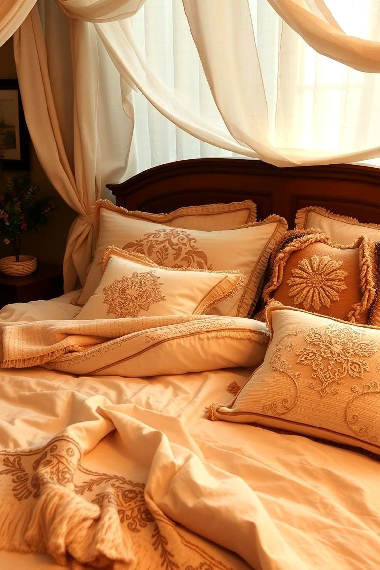 Intricate Bedding and Plush Pillows - 24 Blair Waldorf Bedroom