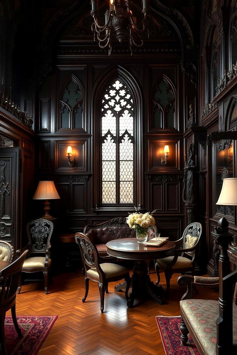 Intricate Carved Furnishings - 24 Gothic Living Room Ideas