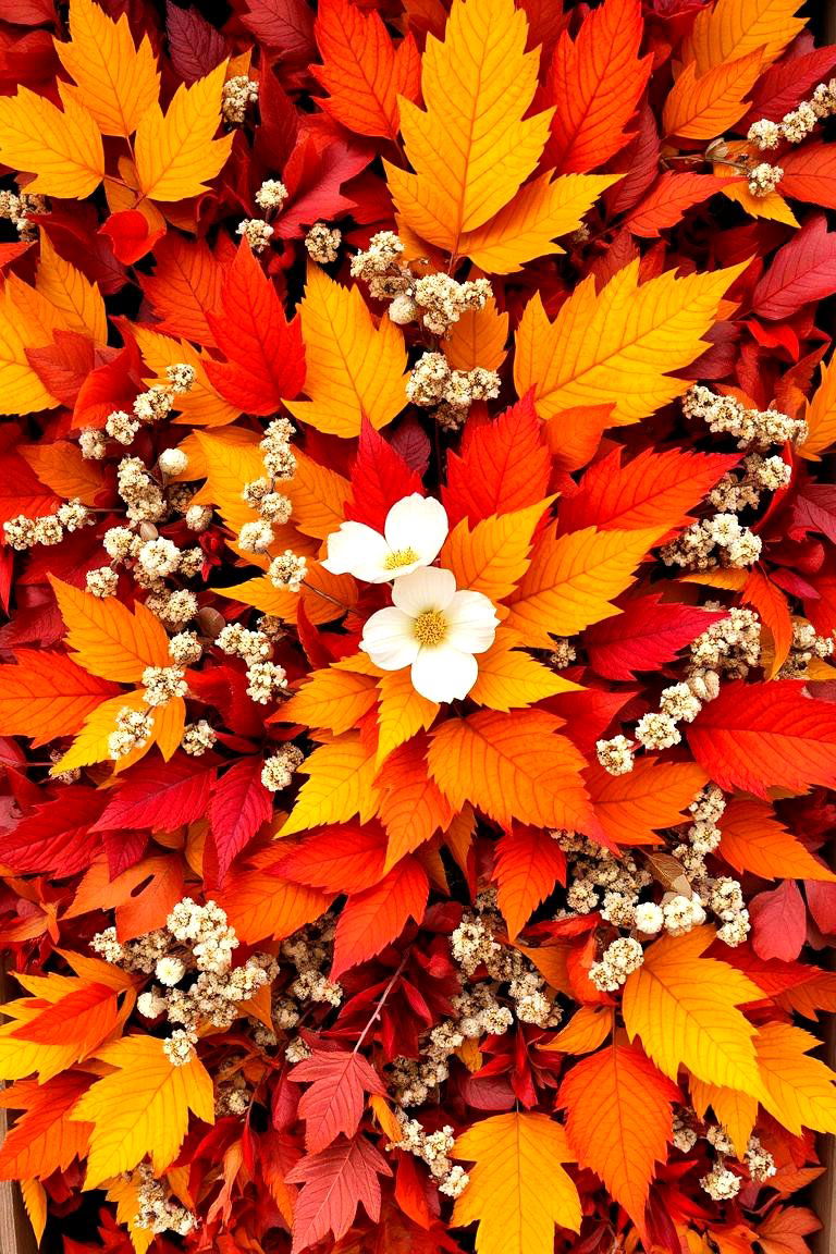 Intricate Fall Foliage Display - 24 Fall Flower Box Ideas