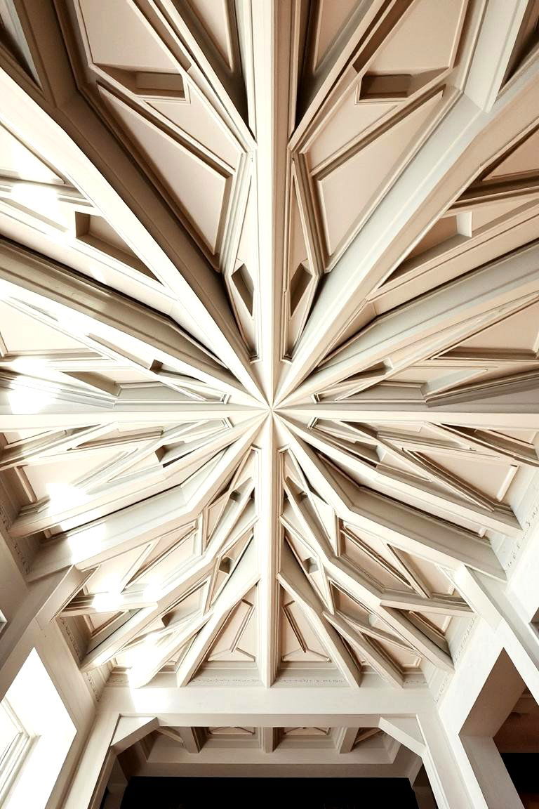 Intricate Geometric Coffered Ceiling - 24 Coffered Ceiling Ideas