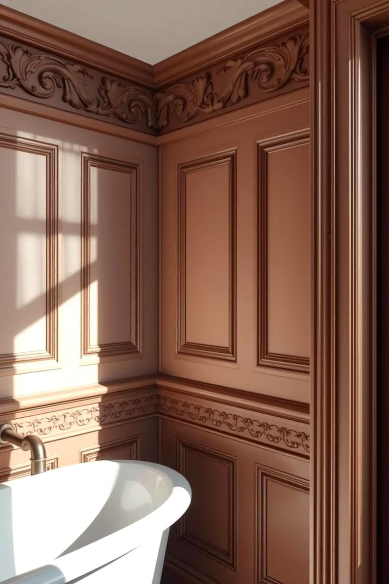Intricate Molding for a Historic Feel - 24 Victorian Bathroom Ideas