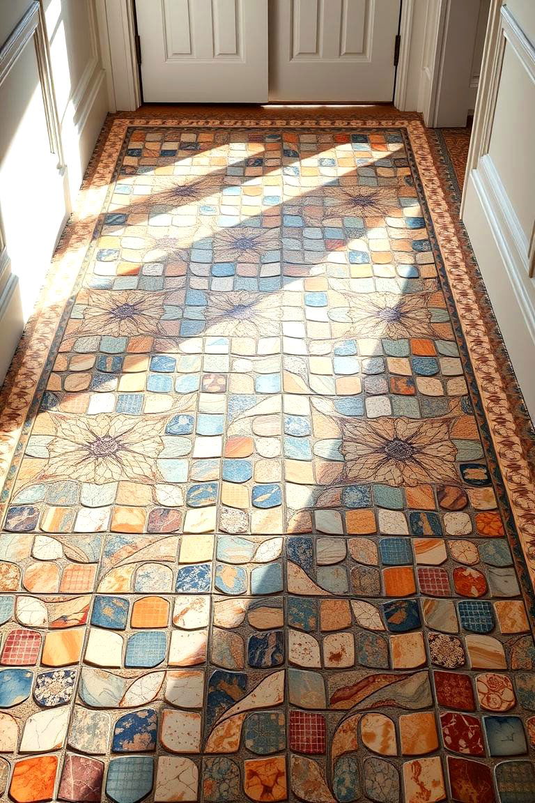 Intricate Mosaic Tile Designs - 24 Small Entryway Tile Floor Ideas