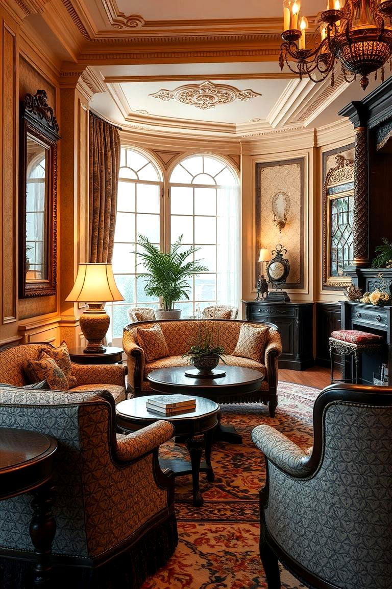 Intricate Upholstered Furniture - 24 Ralph Lauren Living Room Ideas