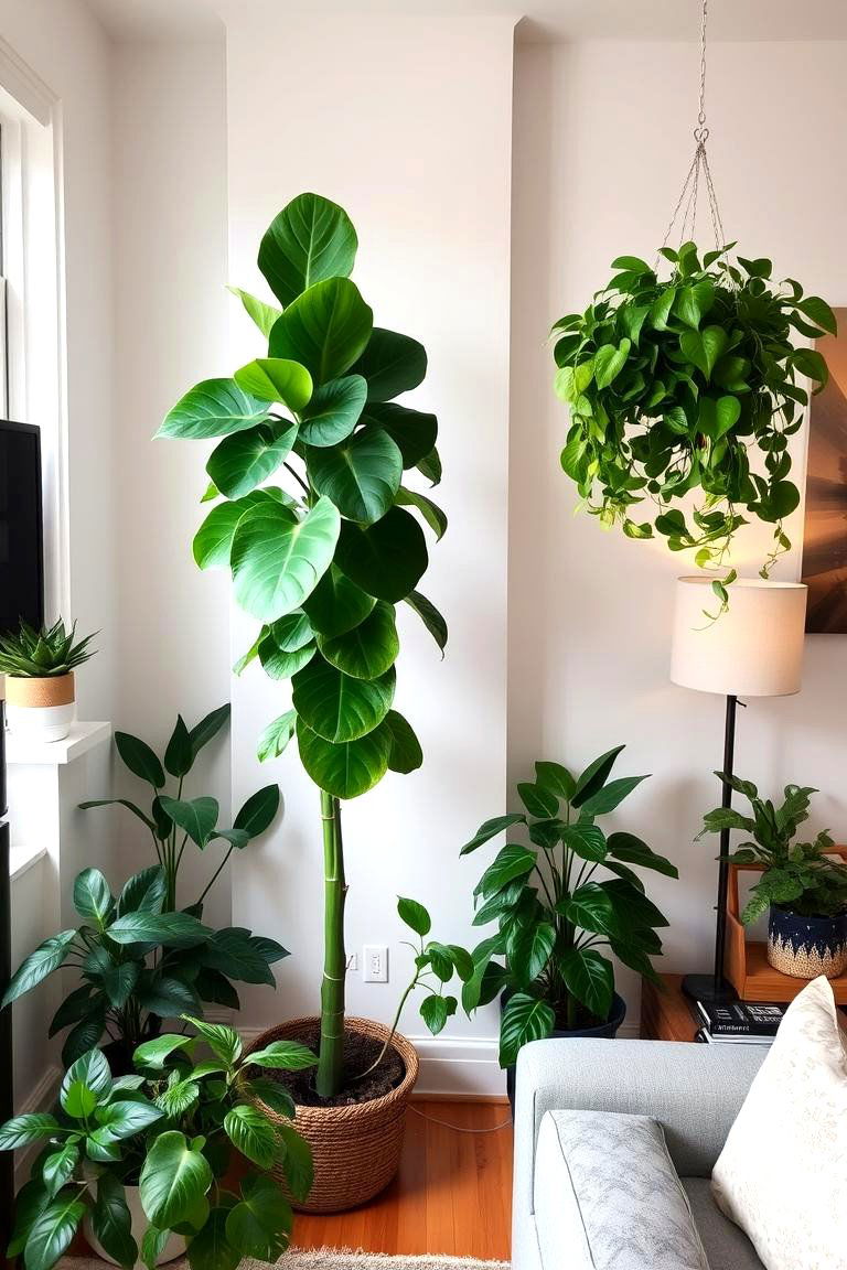 Introduce Biophilic Design with Indoor Plants - 24 Townhouse Interior Design Ideas