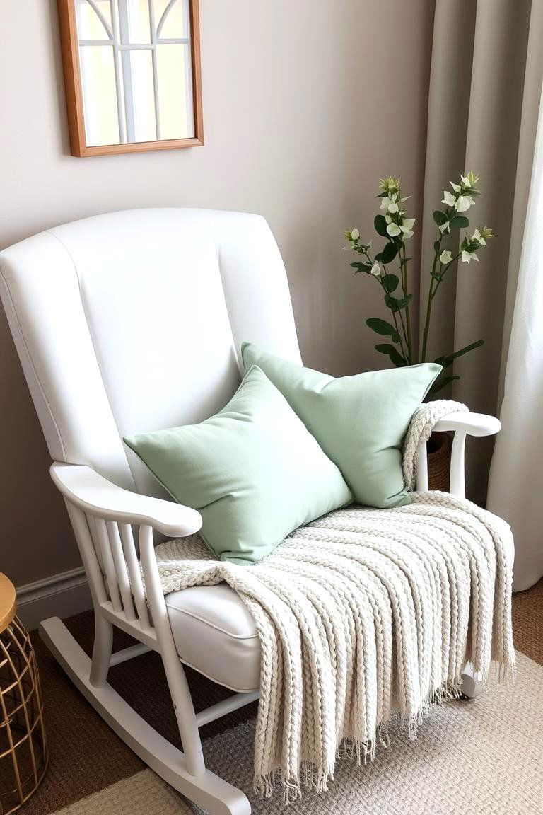 Introduce Cozy Touches with Sage Green Throw Pillows - 24 Sage Green Nursery Ideas
