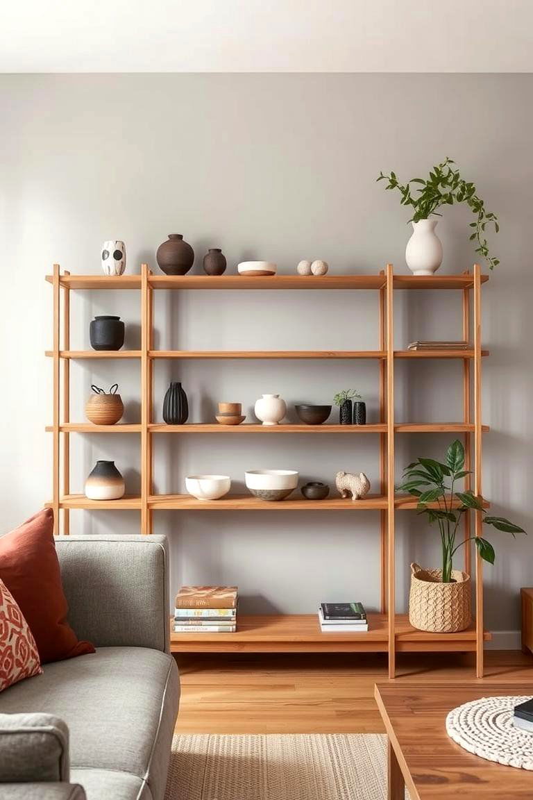 Introduce Natural Wood Tones - 24 Japandi Living Room Ideas