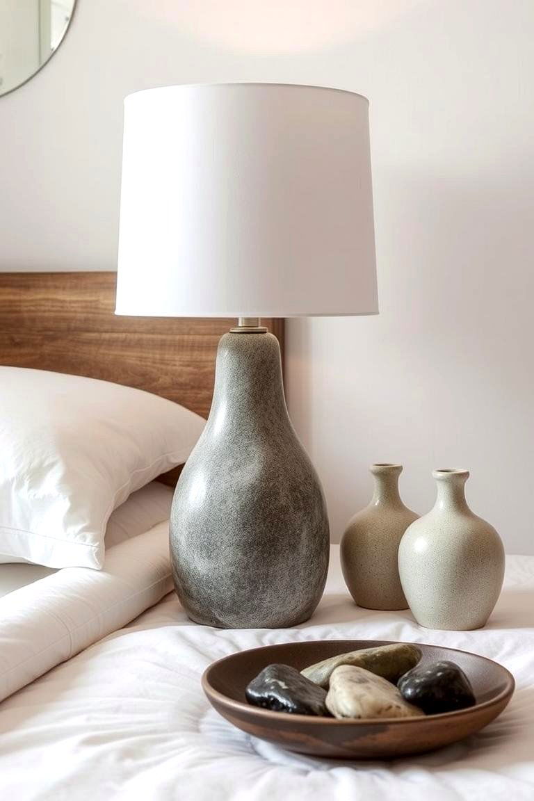 Introduce Stone or Ceramic Elements - 24 Zen Bedroom Ideas