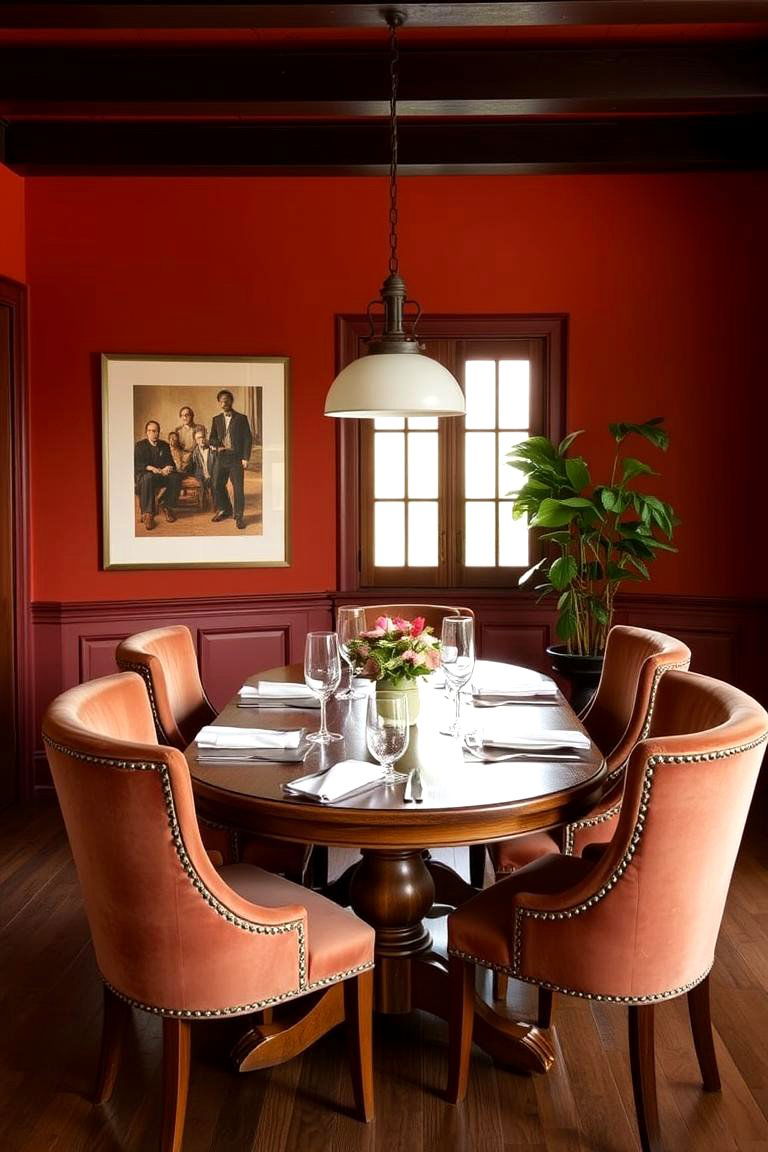 Introduce Warm Earthy Tones - 24 Dining Room Design Ideas
