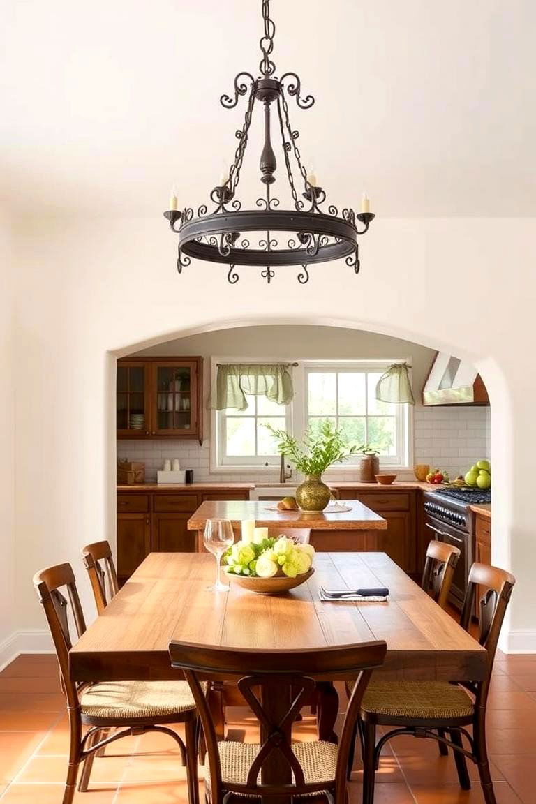 Introduce Wrought Iron Accents - 24 Mexican Kitchen Ideas
