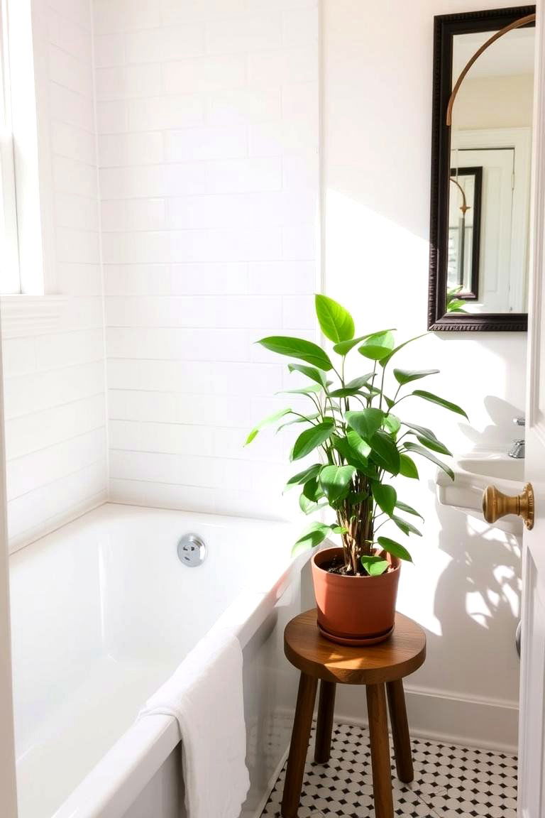 Introduce a Touch of Greenery - 24 Guest Bathroom Ideas