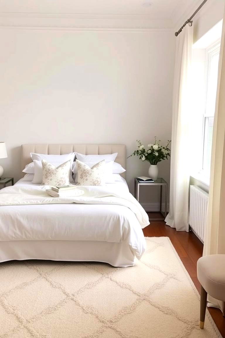 Introducing Subtle Pattern - 24 White and Cream Bedroom Ideas