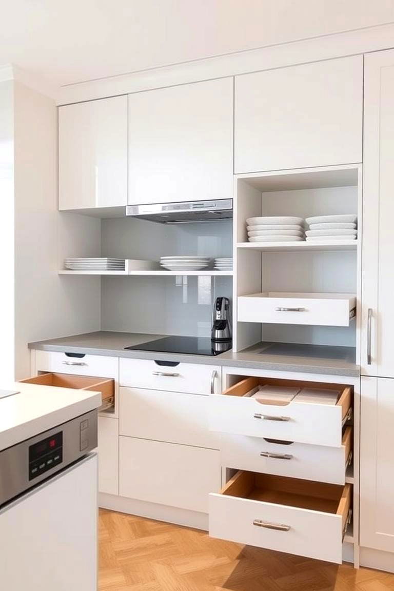 Invest in Hidden Storage Solutions - 24 Minimalist Kitchen Ideas