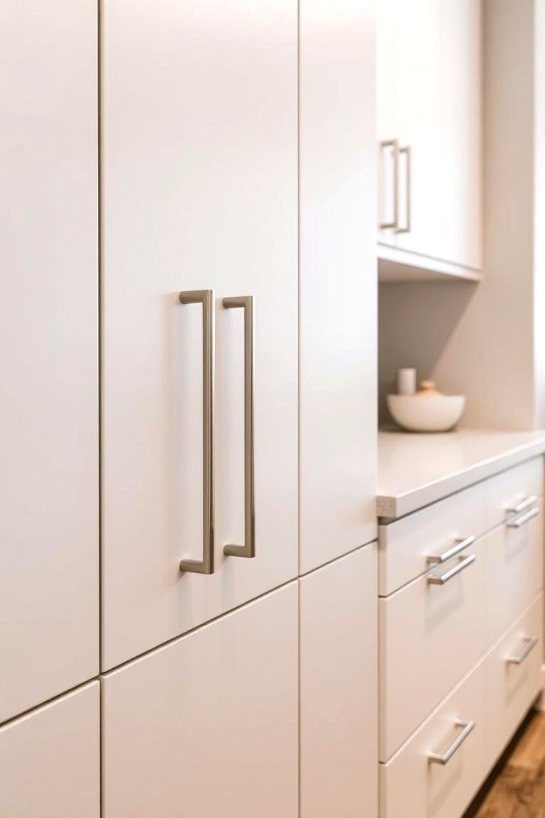 Invest in Minimalist Hardware - 24 Minimalist Kitchen Ideas