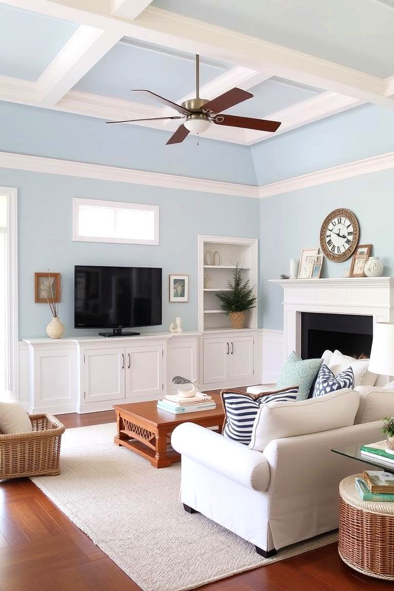 Invigorating Light Blue - 24 Living Room Paint Colors