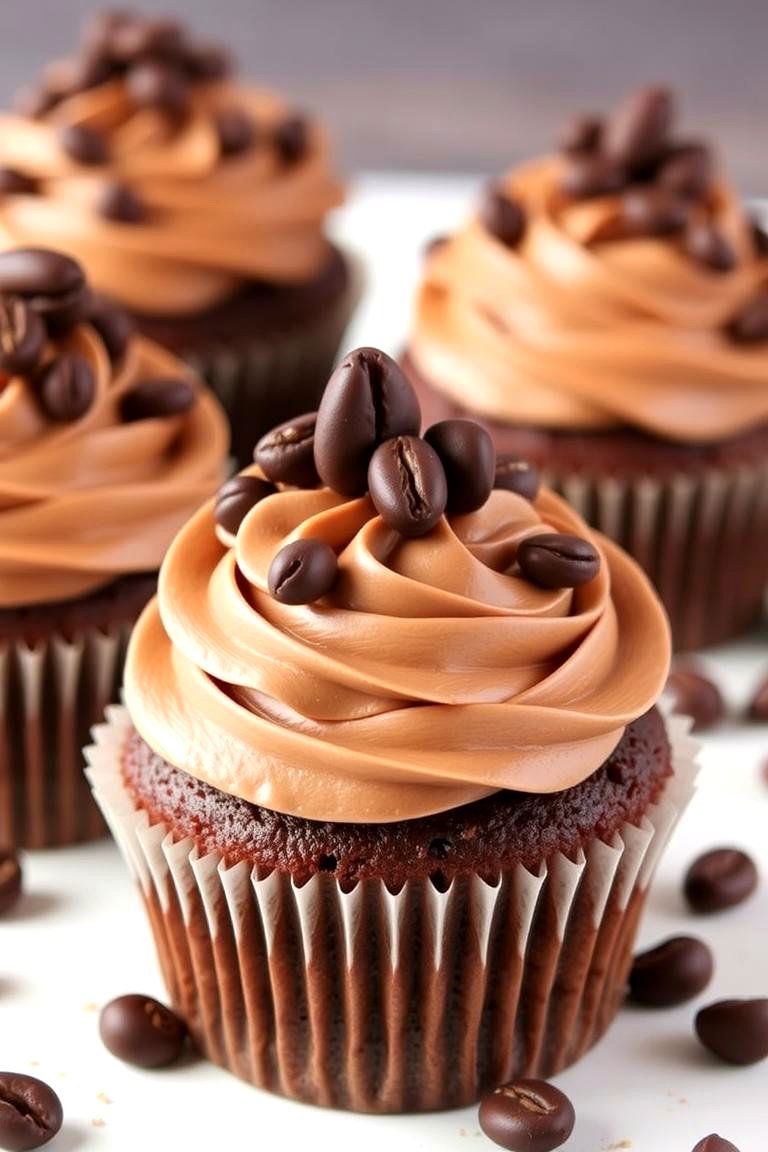 Invigorating Mocha Chocolate Chip - 24 Wedding Cupcake Ideas