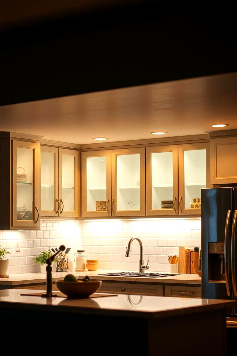 Inviting Ambient Lighting - 24 Cashmere Kitchen Ideas