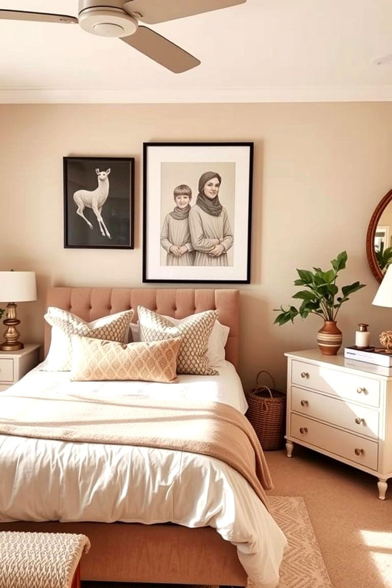Inviting Beige with Personal Touches - 24 Beige Bedroom Ideas