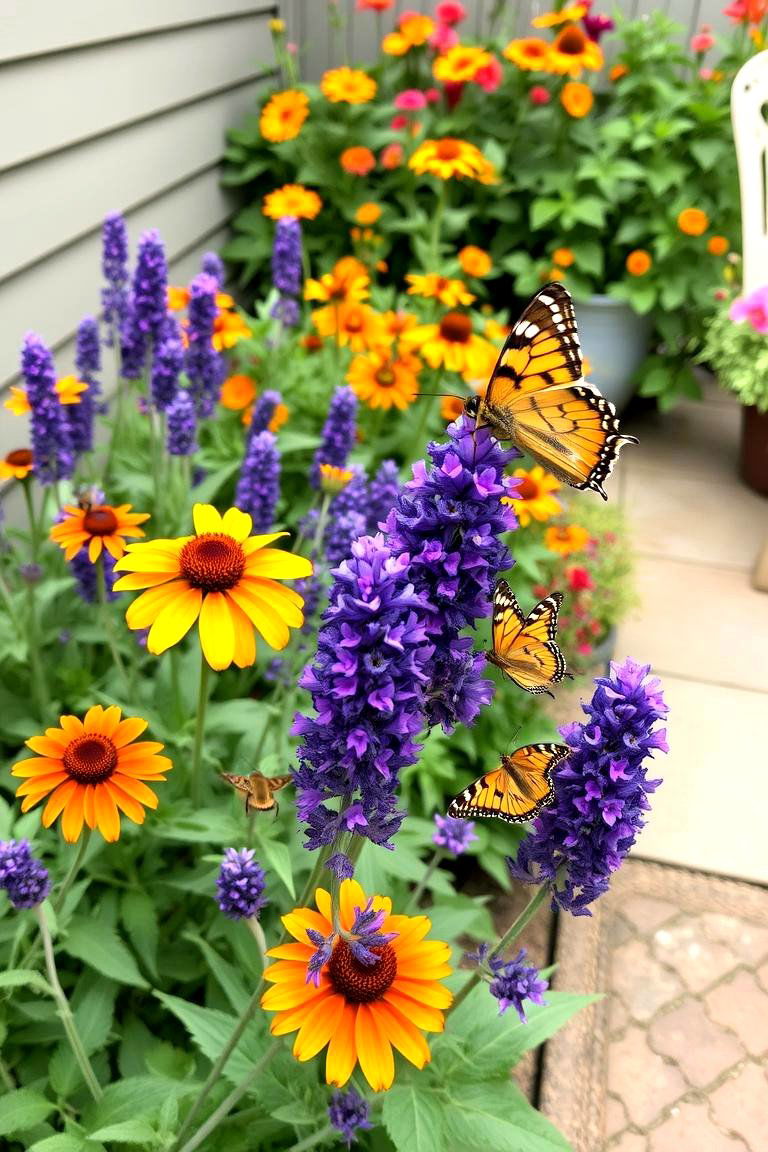 Inviting Butterfly and Bee Friendly Garden - 24 Patio Garden Ideas