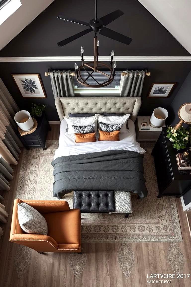 Inviting Charcoal Ensemble - 24 Charcoal Bedroom Ideas