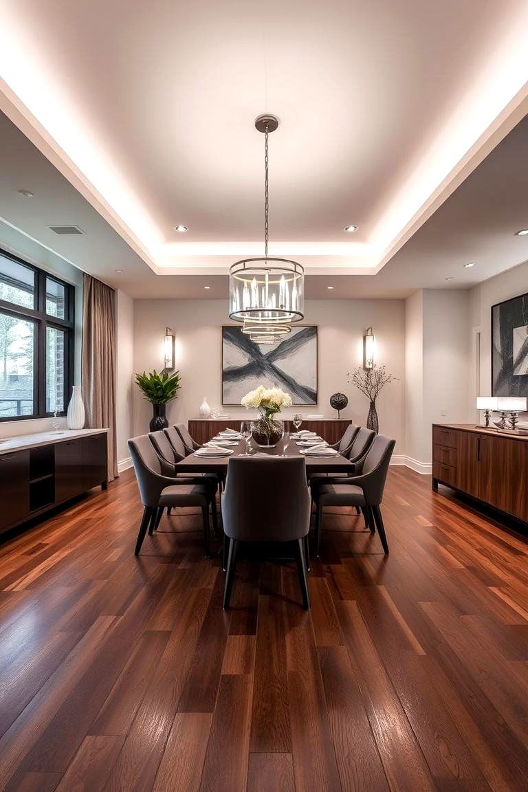 Inviting Classic Charm - 24 Dark Walnut Floors for Rooms