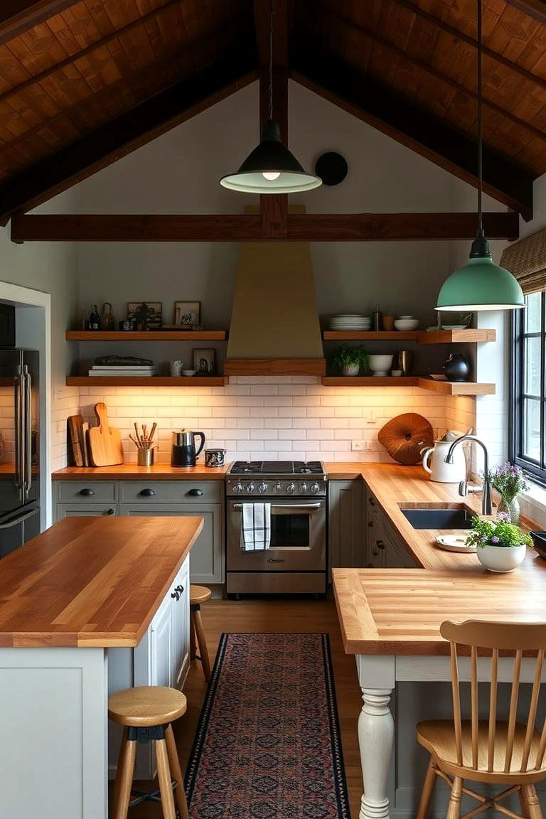 Inviting Family Hub - 24 Kitchens With Butcher Block Countertops
