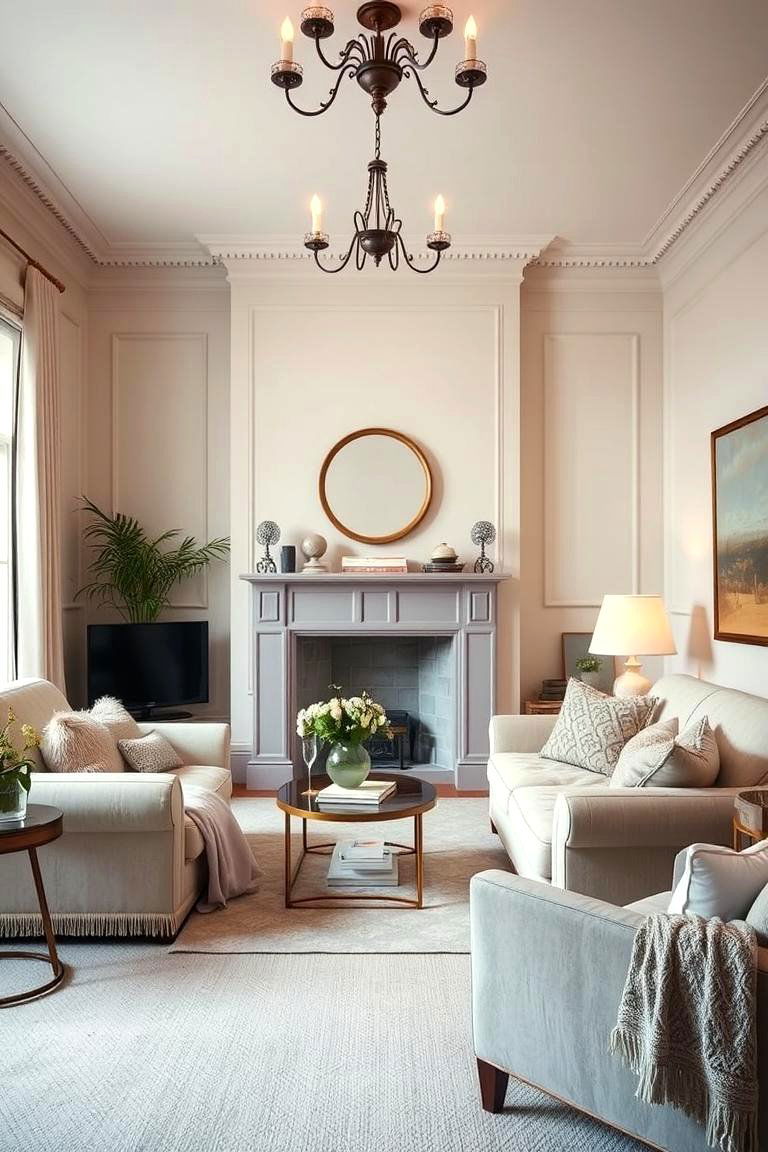 Inviting Intimacy - 24 Dulux Egyptian Cotton Living Room Ideas