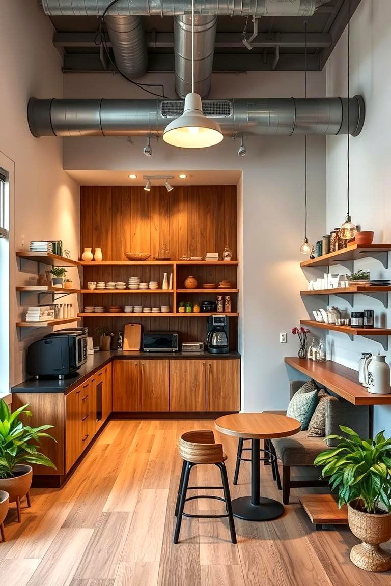 Inviting Open Concept Coffee Nook - 24 Coffee Station Ideas