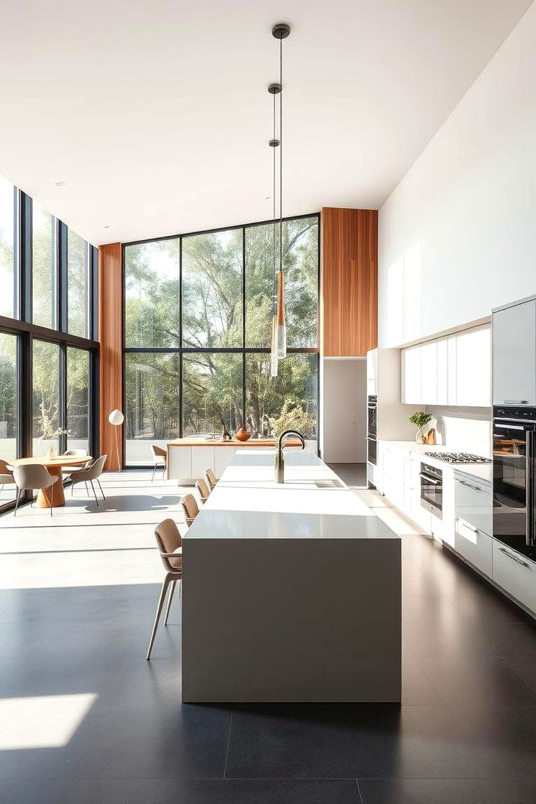 Inviting Open Concept Design - 24 Kitchens With Grey Floors