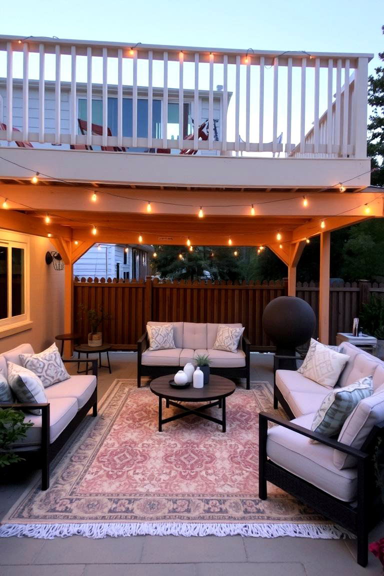 Inviting Outdoor Lounge - 24 Under Deck Ideas