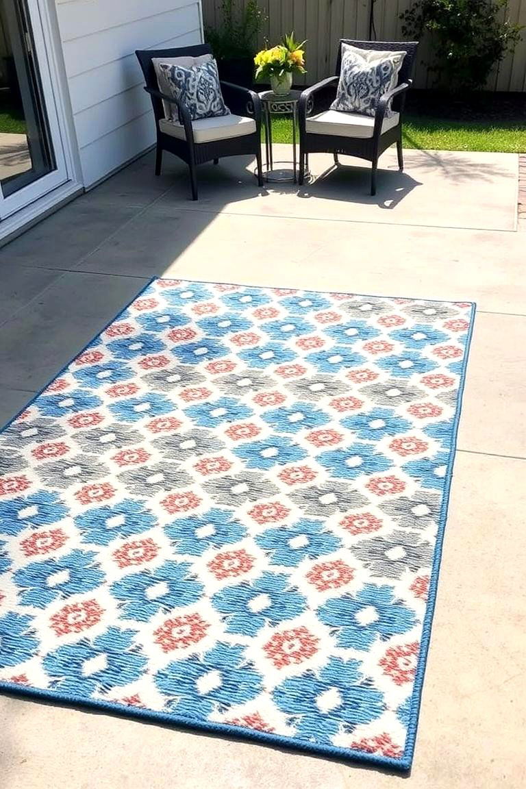Inviting Outdoor Rugs - 24 Patio Flooring Ideas