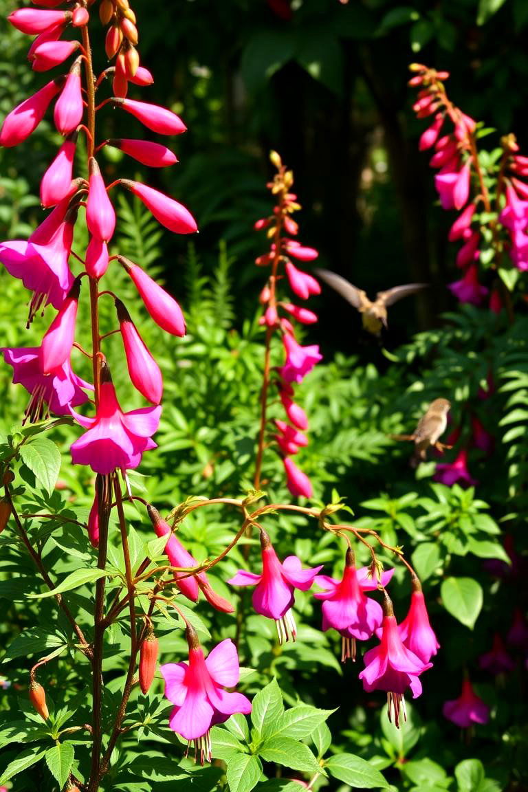 Inviting Pink Fuchsia Feature - 24 Pink Garden Ideas