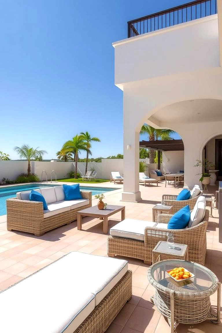 Inviting Poolside Seating - 24 Pool Decor Ideas