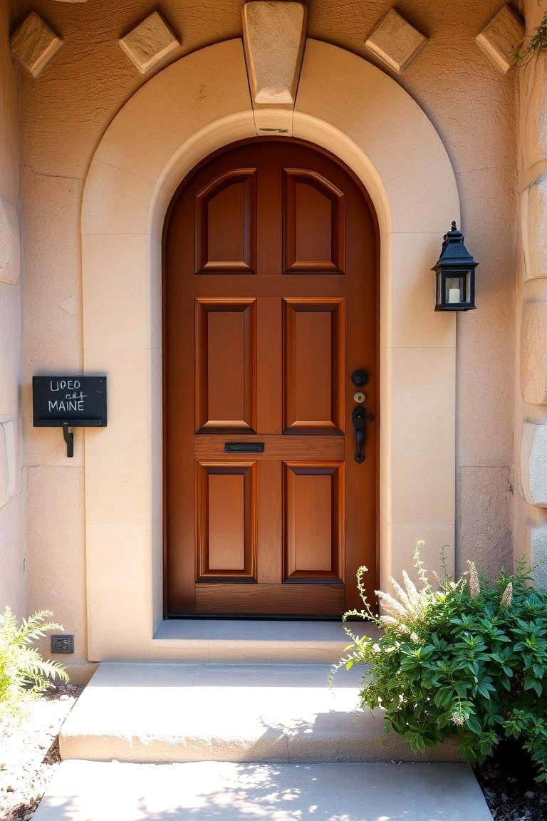 Inviting Warmth with Earthy Tones - 24 Brown Front Door Ideas