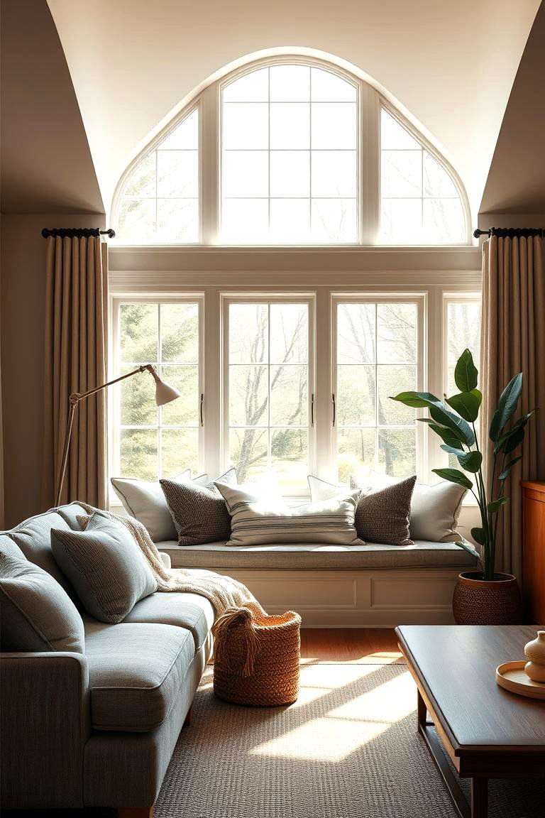 Inviting Window Nooks - 24 Transitional Living Room Ideas