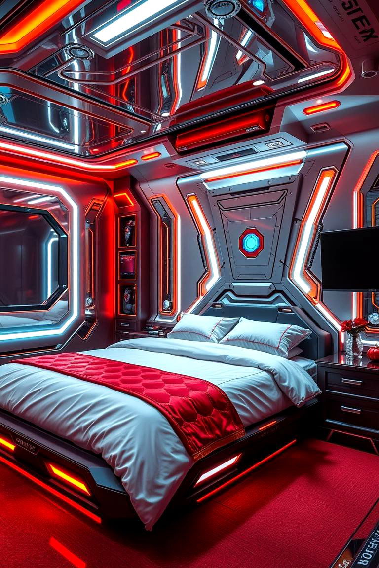 Iron Mans High Tech Haven - 24 Marvel Bedroom Ideas