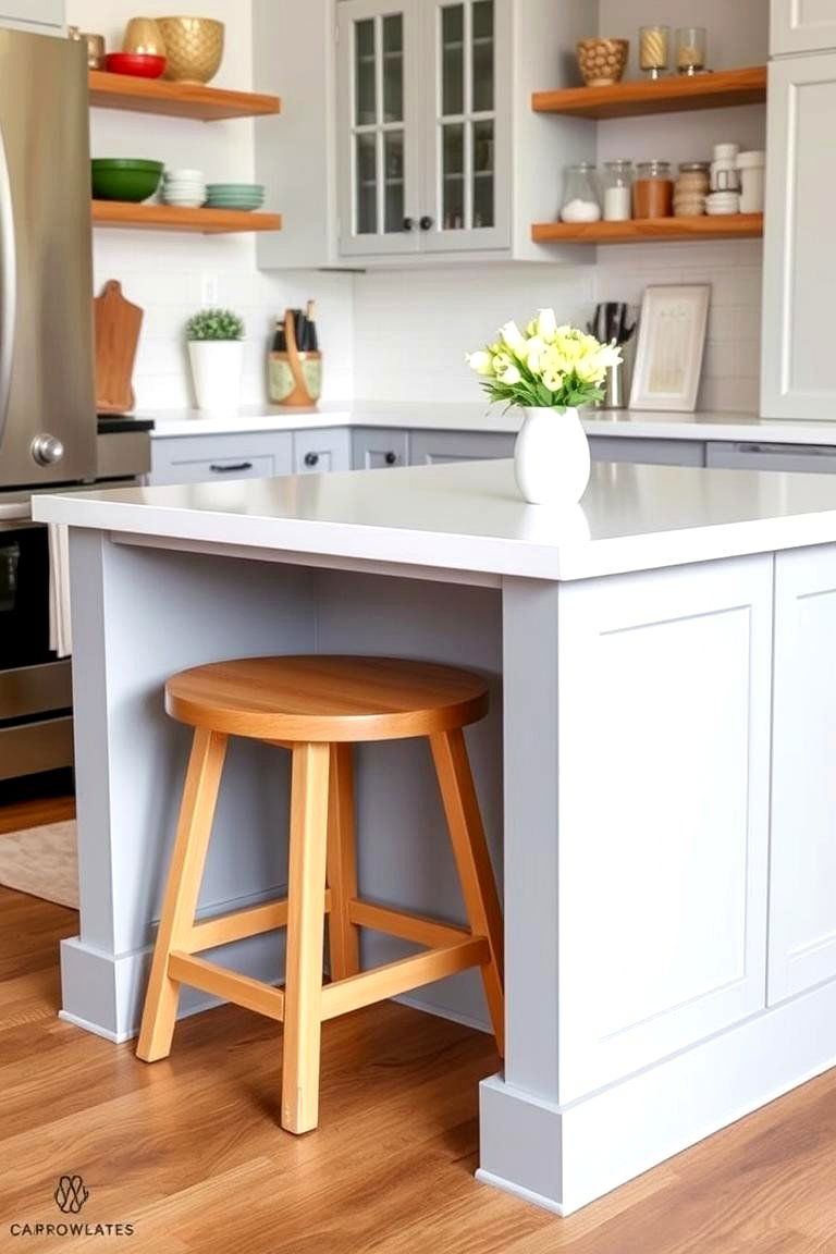 Island with Hidden Pull Out Seating - 24 Kitchen Island Ideas With Seating