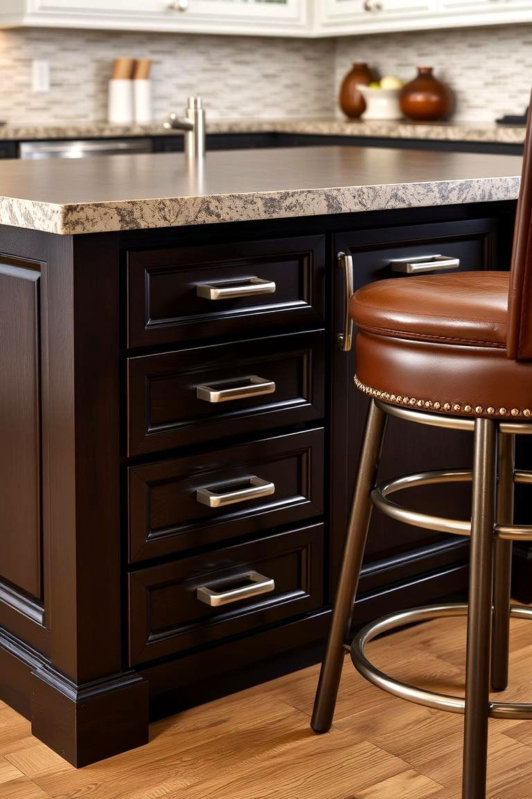 Island with Storage Drawers and Seating - 24 Kitchen Island Ideas With Seating
